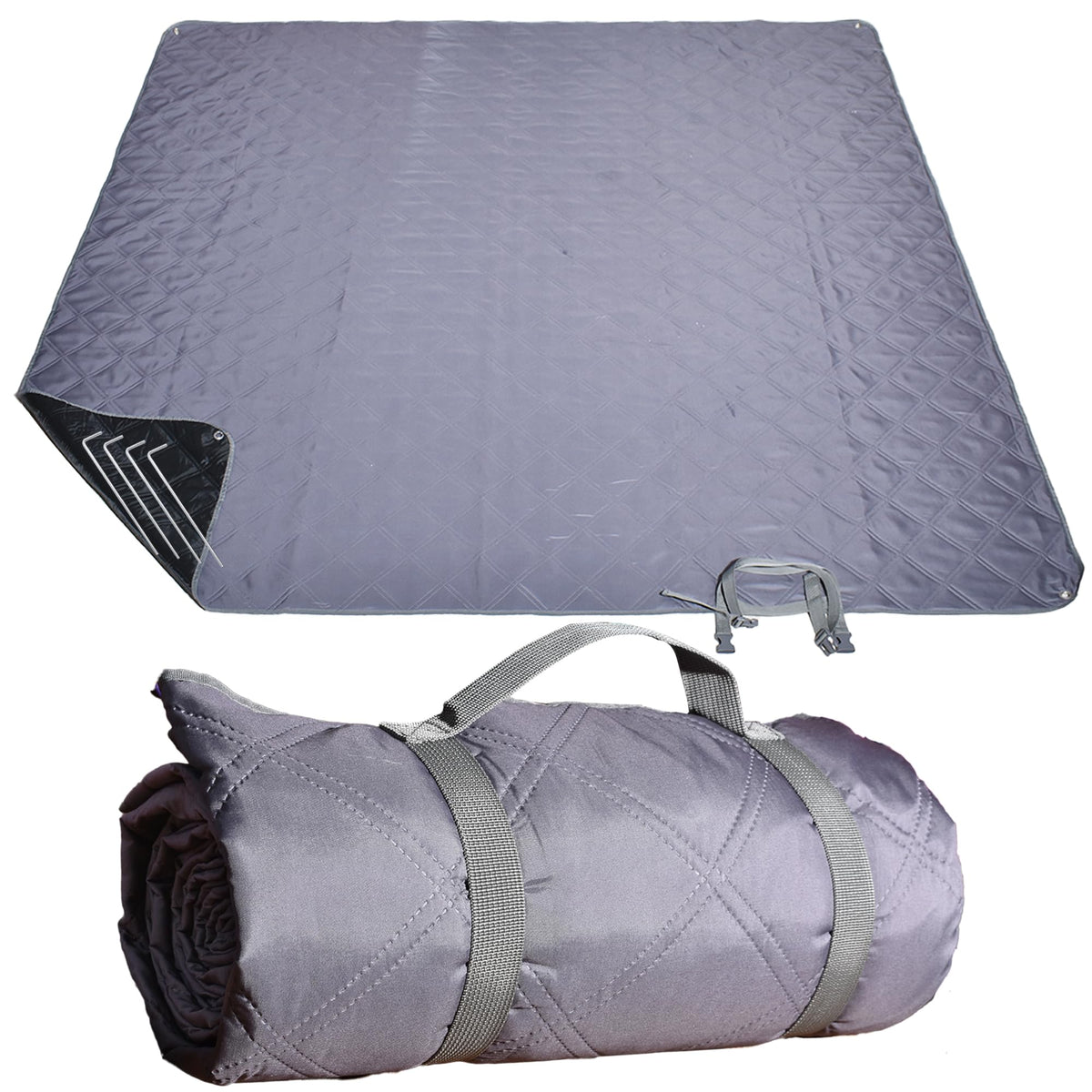 ALLBFENG front view of blanket showing full spread and pattern, easy setup benefit