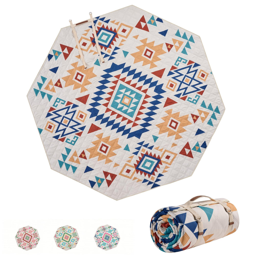 ALLBFENG front view showing full octagon blanket and spacious layout benefit