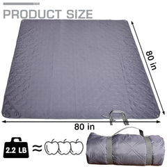 ALLBFENG waterproof backing detail protecting users from damp ground