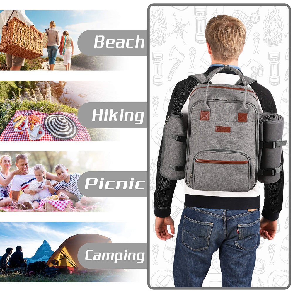 ALLCAMP OUTDOOR GEAR backpack worn outdoors showing comfortable carry benefit