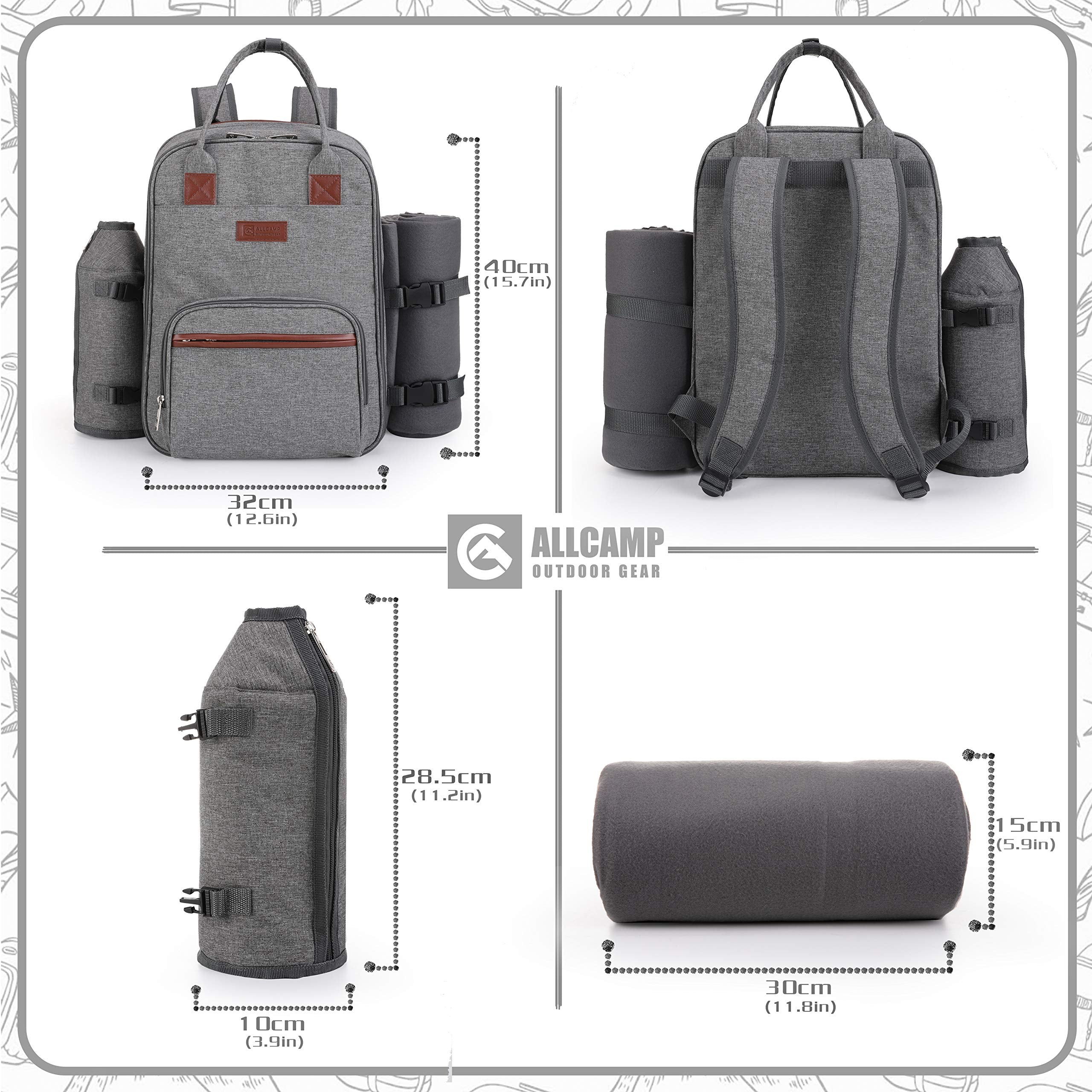 ALLCAMP OUTDOOR GEAR open insulated compartment keeping food fresh benefit