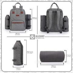 ALLCAMP OUTDOOR GEAR open insulated compartment keeping food fresh benefit