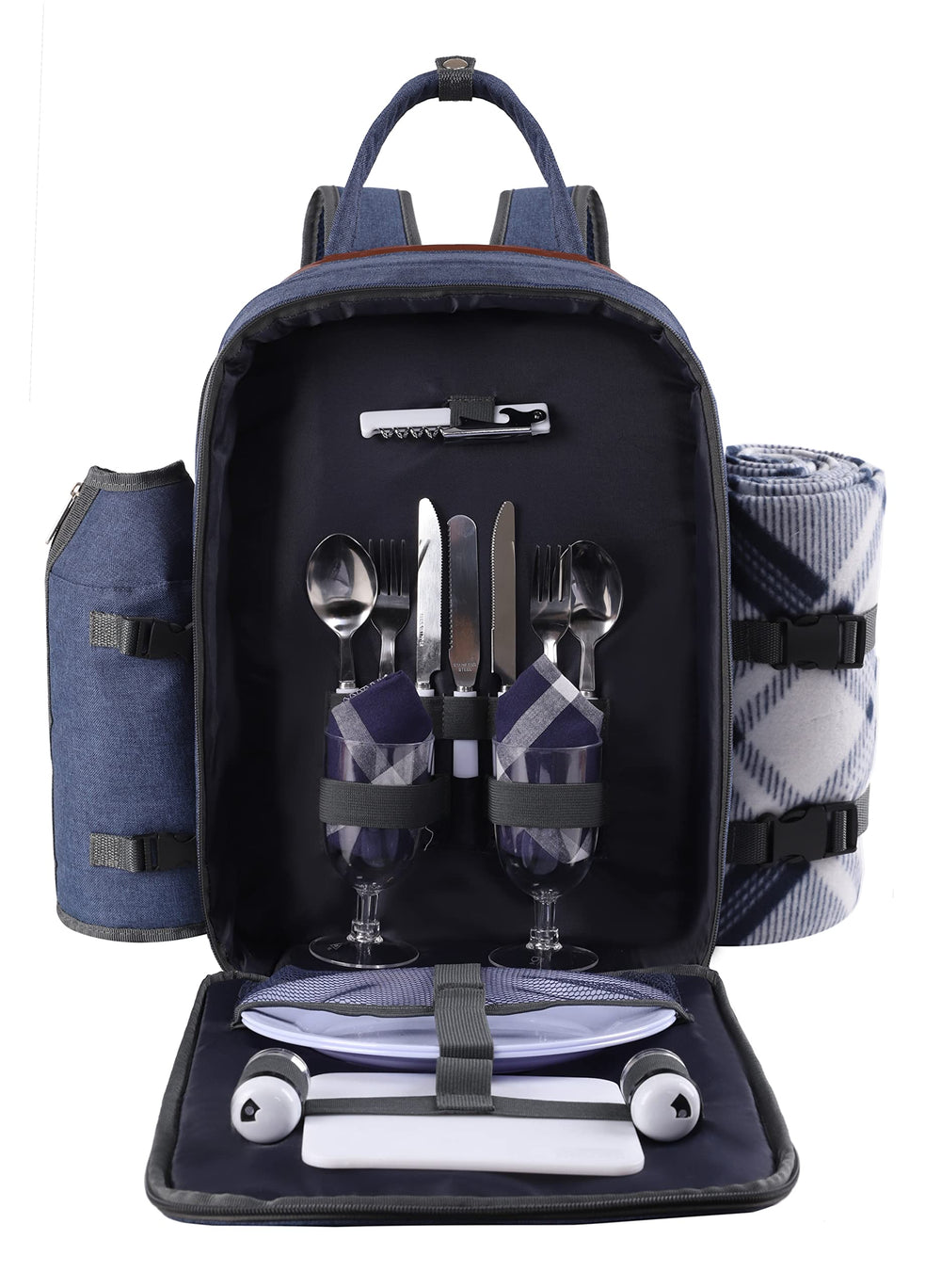 ALLCAMP OUTDOOR GEAR backpack front view showing compact organized storage benefit