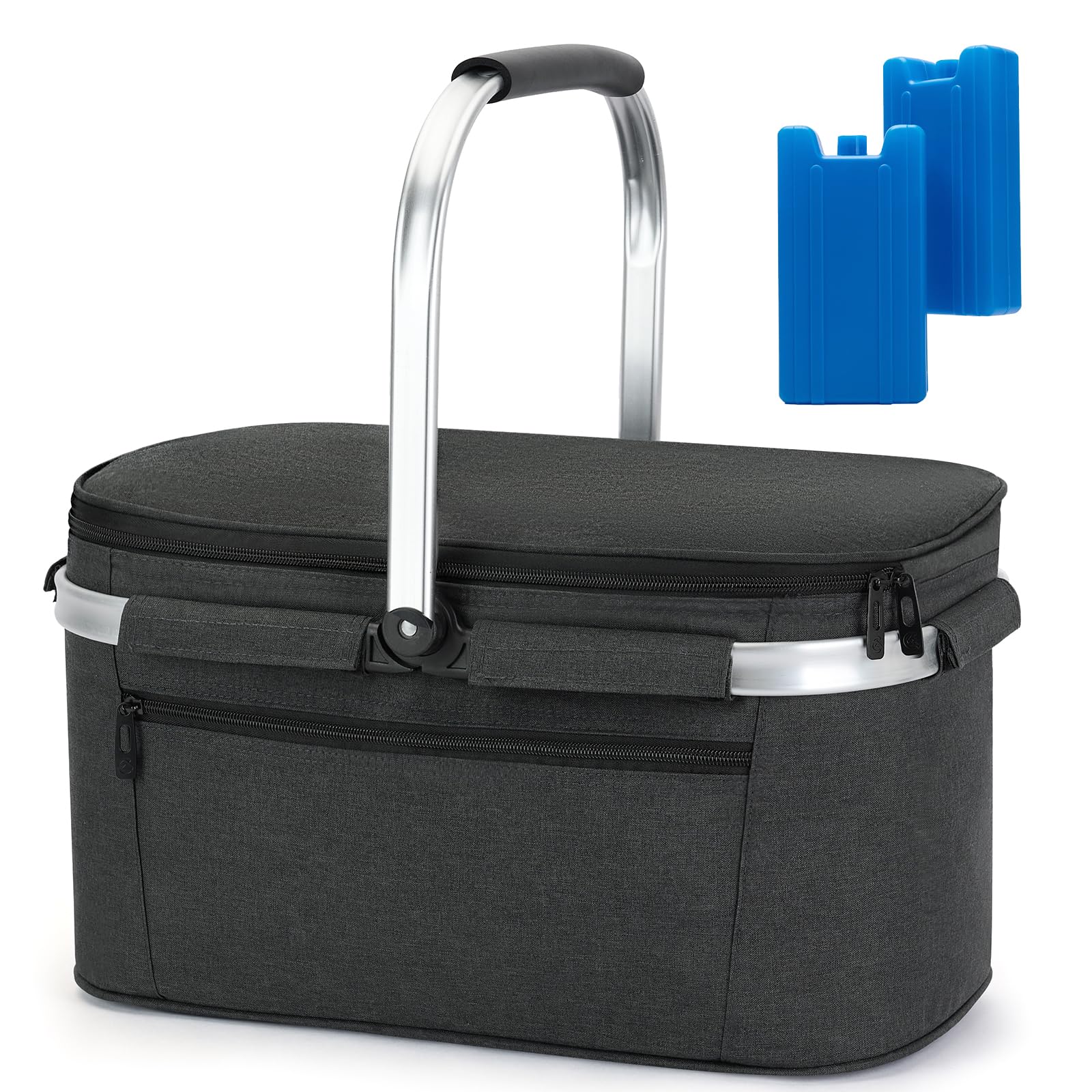 ALLCAMP OUTDOOR GEAR front view showing cooler shape and capacity benefit