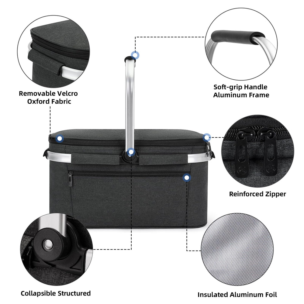 ALLCAMP OUTDOOR GEAR open top packed with drinks showing easy loading benefit