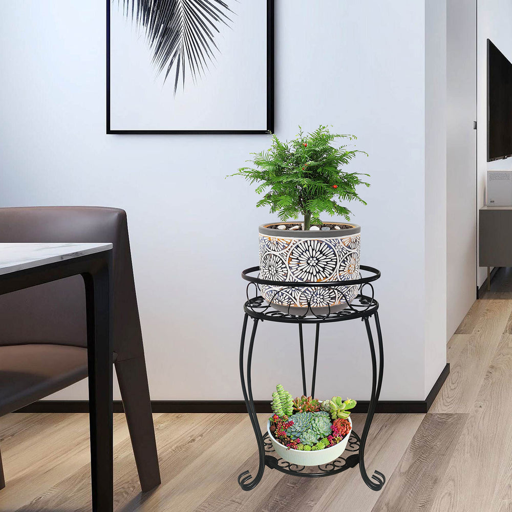 alleegold assembled in living room creating layered plant display and visual interest