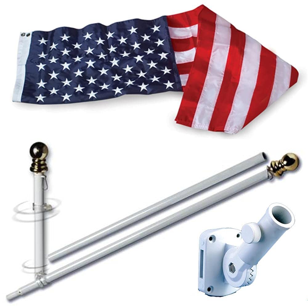 Allied Flag front packaging showing complete ready-to-hang set and benefit of convenience
