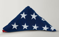 Allied Flag reinforced fly hem with four rows of stitching for rugged strength