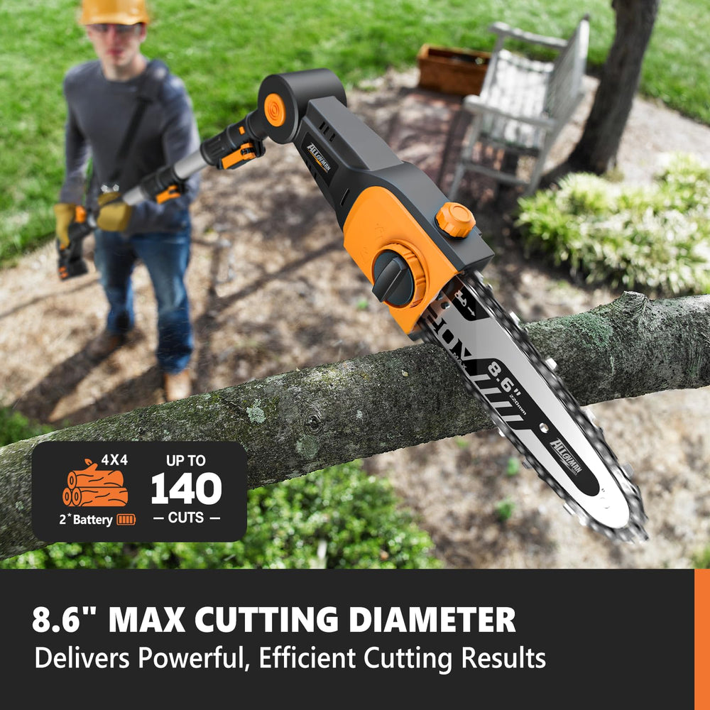 Alloyman detailed view of 8.6-inch saw chain for fast efficient limb cutting