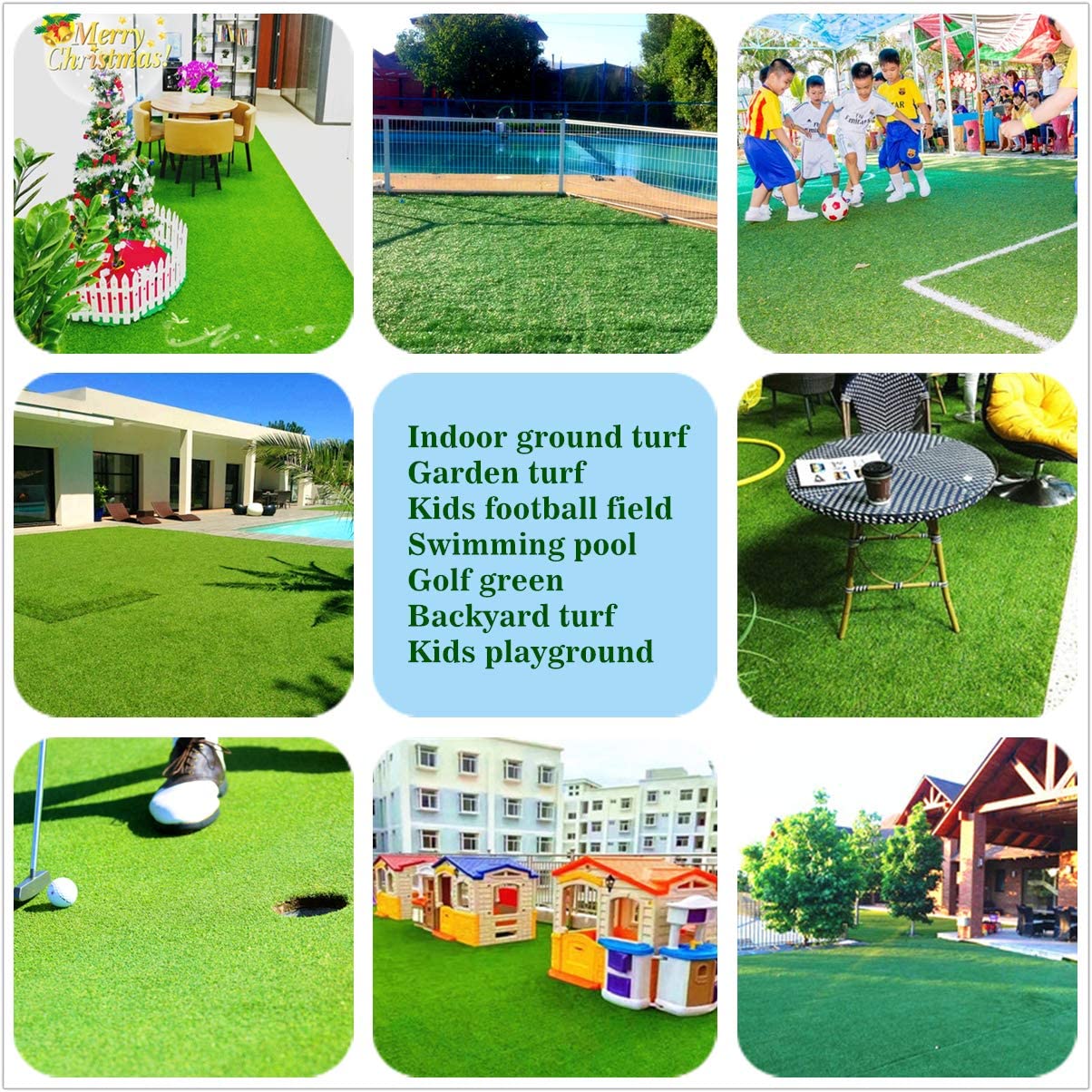 ALLTOP TURF finished landscape seam on lawn showing neat, waterproof bond