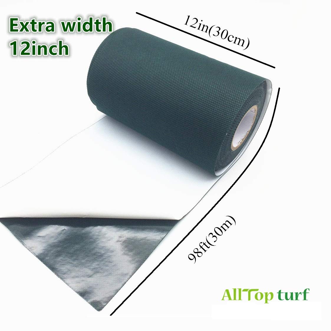 ALLTOP TURF tape in use between artificial grass edges, speeding up seam joins on site