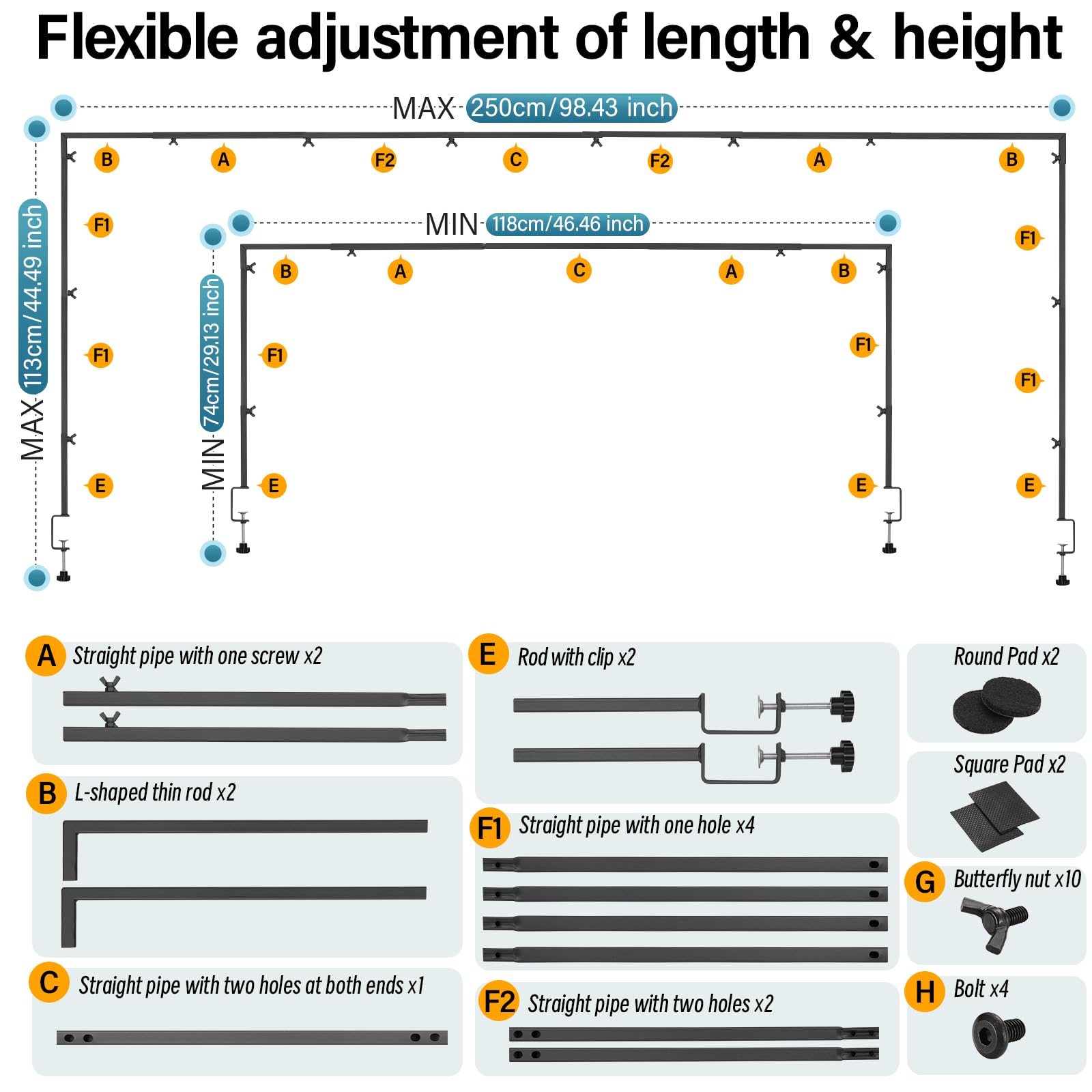 Almirantra clamp and screw detail demonstrating secure attachment and sturdy hold on tabletops