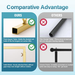 Almirantra tube and joint detail highlighting 1.5cm square tubing strength