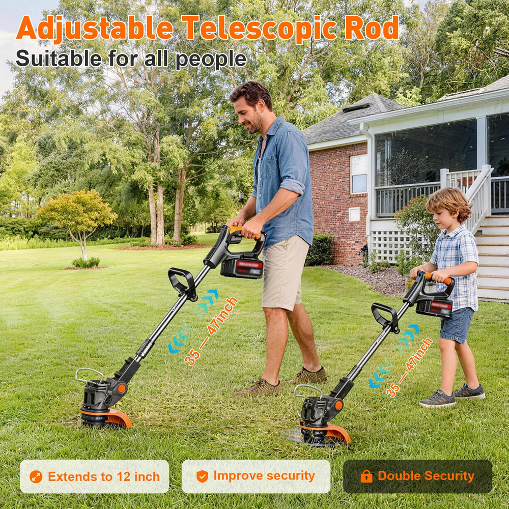 Aloqutha telescoping pole extended showing ergonomic height adjustment benefit