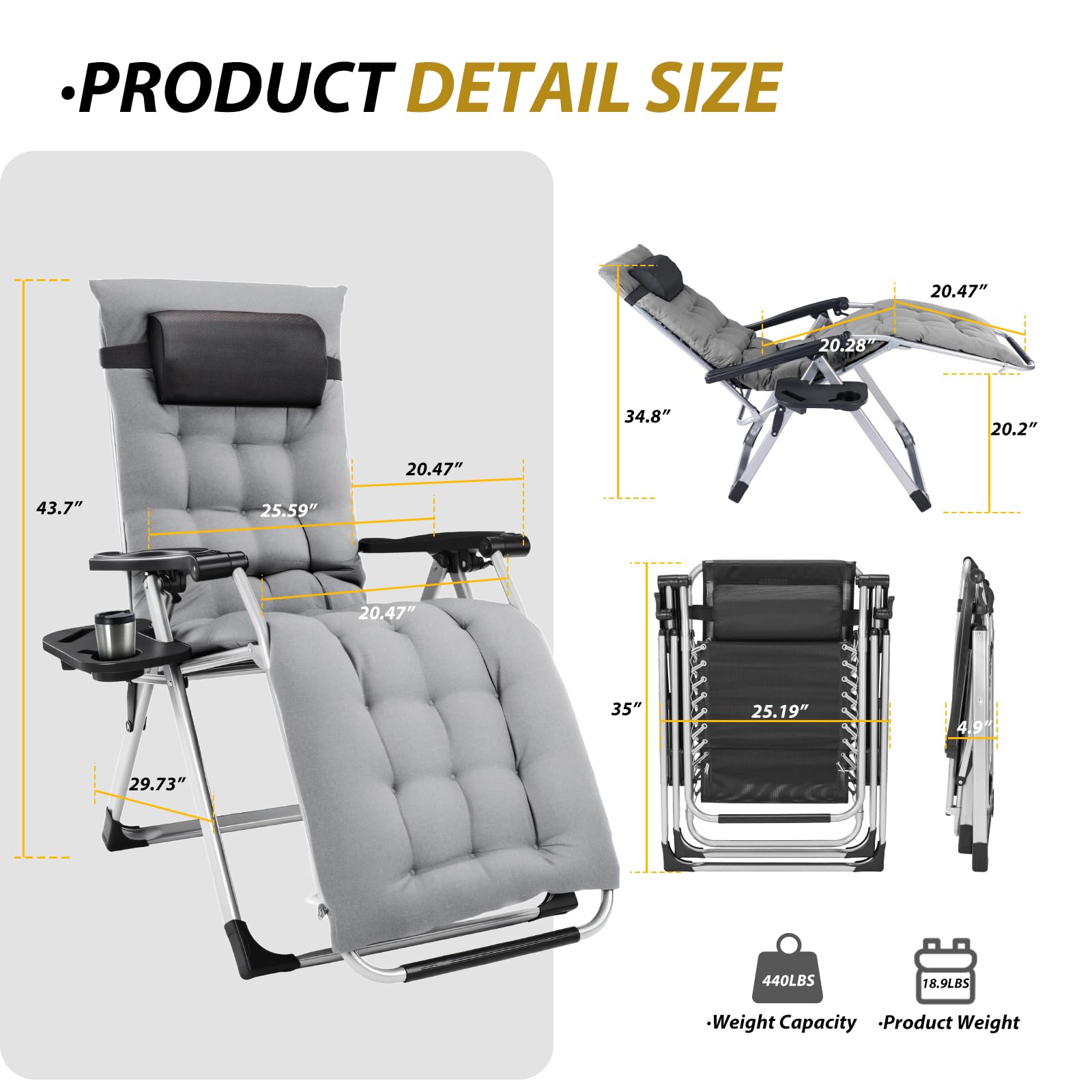 Alpen close-up of 4-inch removable cushion for plush support