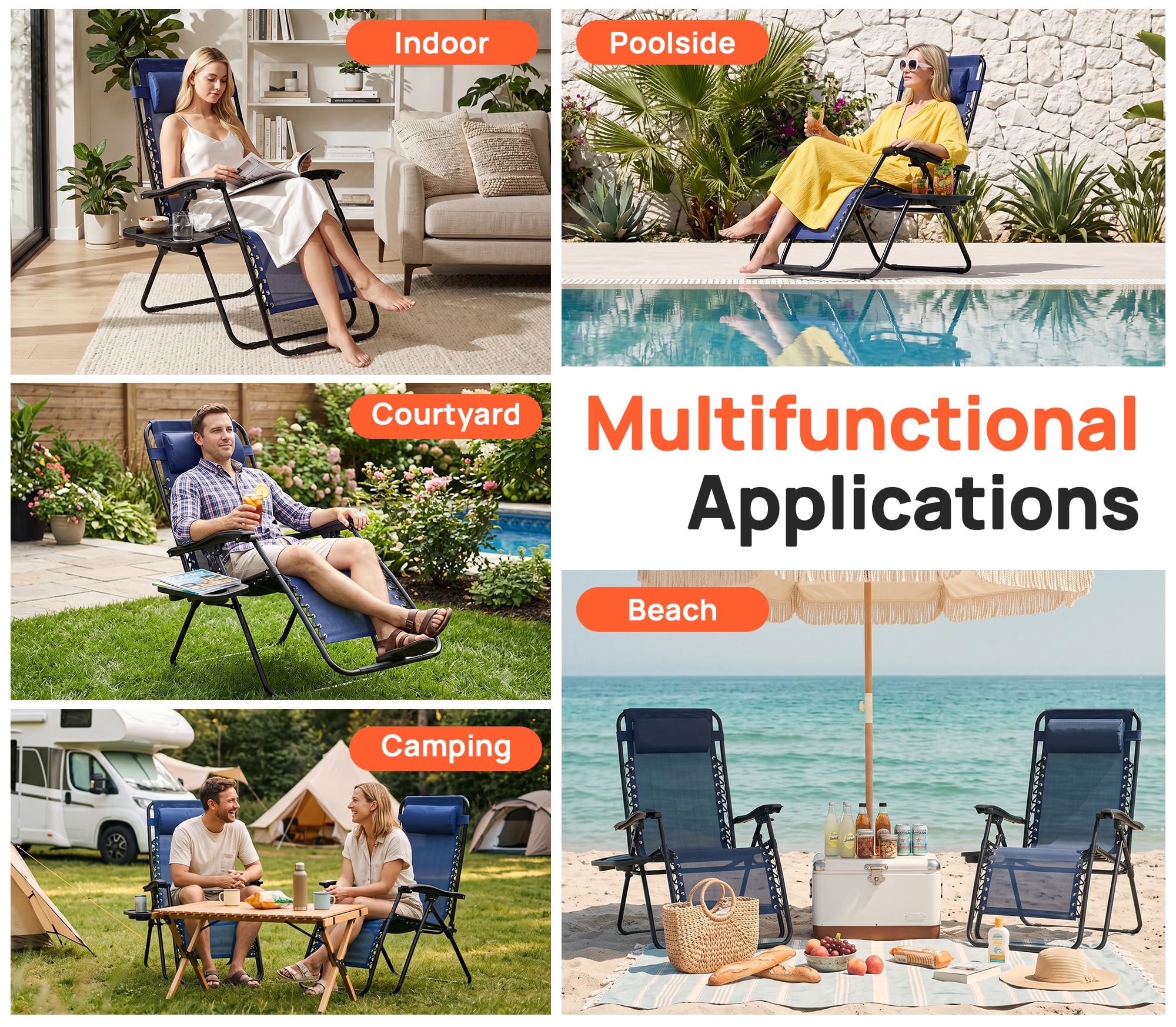 Alpen chaise lounge in use on patio demonstrating comfortable outdoor relaxation