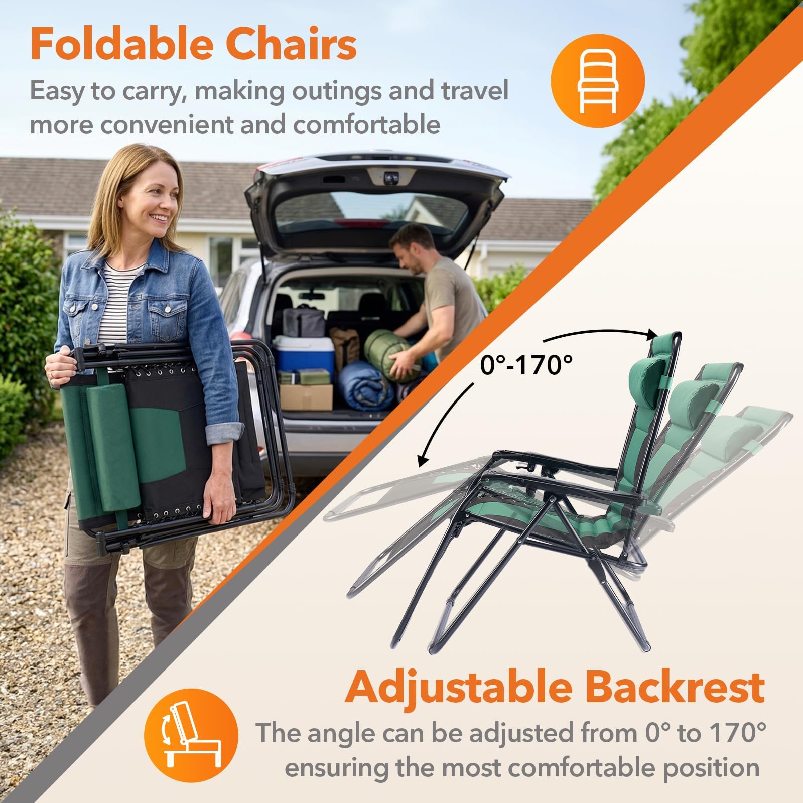 Alpen removable headrest and lock mechanism showing adjustable comfort benefit