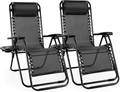 Alpen zero gravity lounge chair front view showing sturdy frame and comfortable mesh benefit relaxation