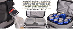 Alphasonik close-up of horizontal zippers and hot-pressed seams providing leak-proof protection