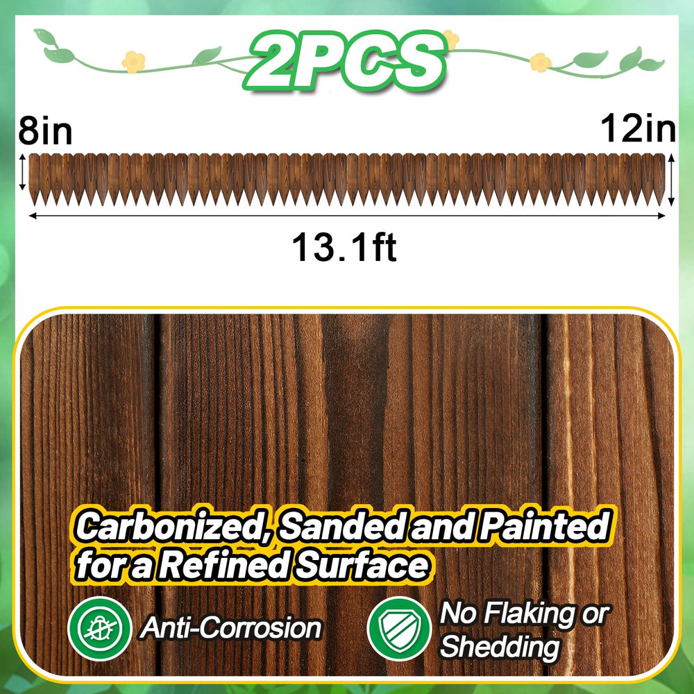 Alphatool garden scene showing fence around flower bed enhancing curb appeal benefit