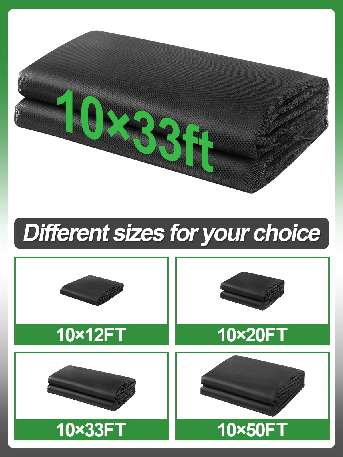 Alphatool roll next to ruler showing 10x33ft scale for planning coverage