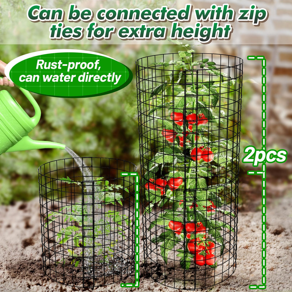 Alphatool two cages spliced vertically demonstrating taller protective coverage benefit