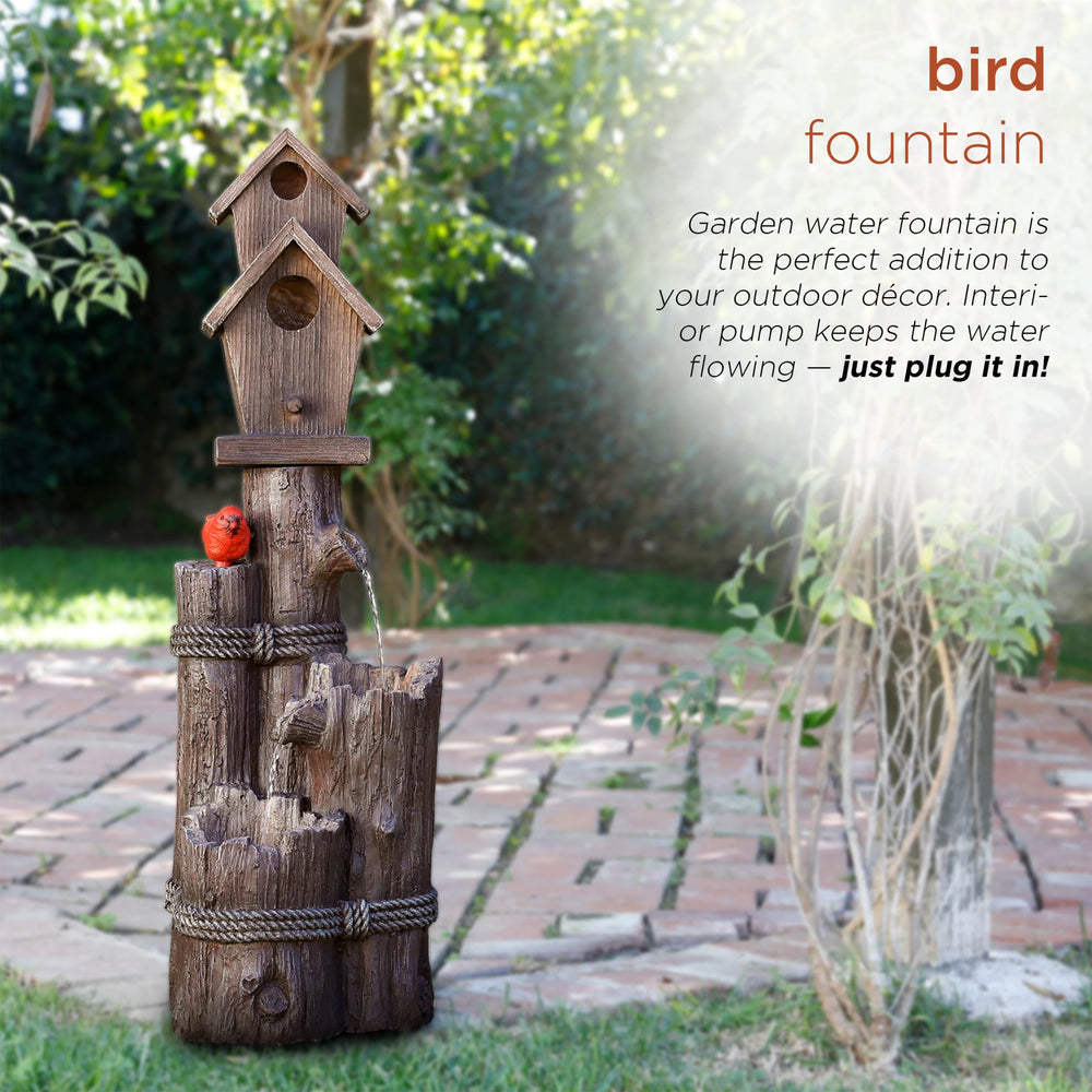 Alpine Corporation cascading water across three tiers providing soothing sound