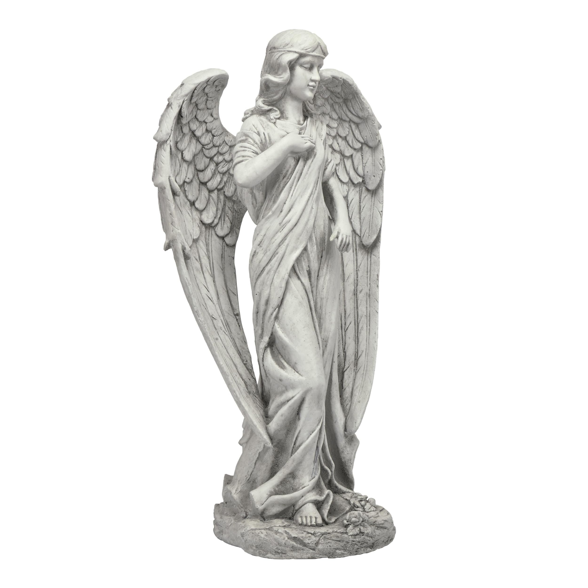 Alpine Corporation statue on porch illustrating outdoor placement and atmosphere