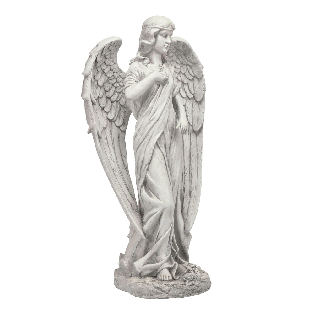Alpine Corporation statue on porch illustrating outdoor placement and atmosphere
