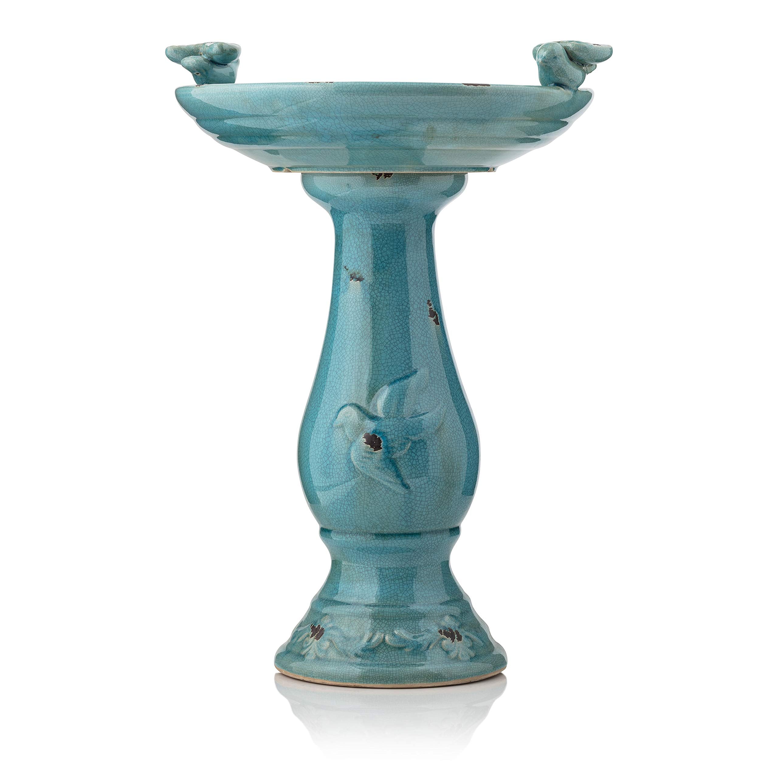 Alpine Corporation basin close-up with turquoise glaze and easy access