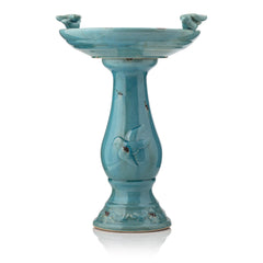 Alpine Corporation basin close-up with turquoise glaze and easy access