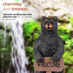 Alpine Corporation black bear close-up face revealing lifelike texture and appeal