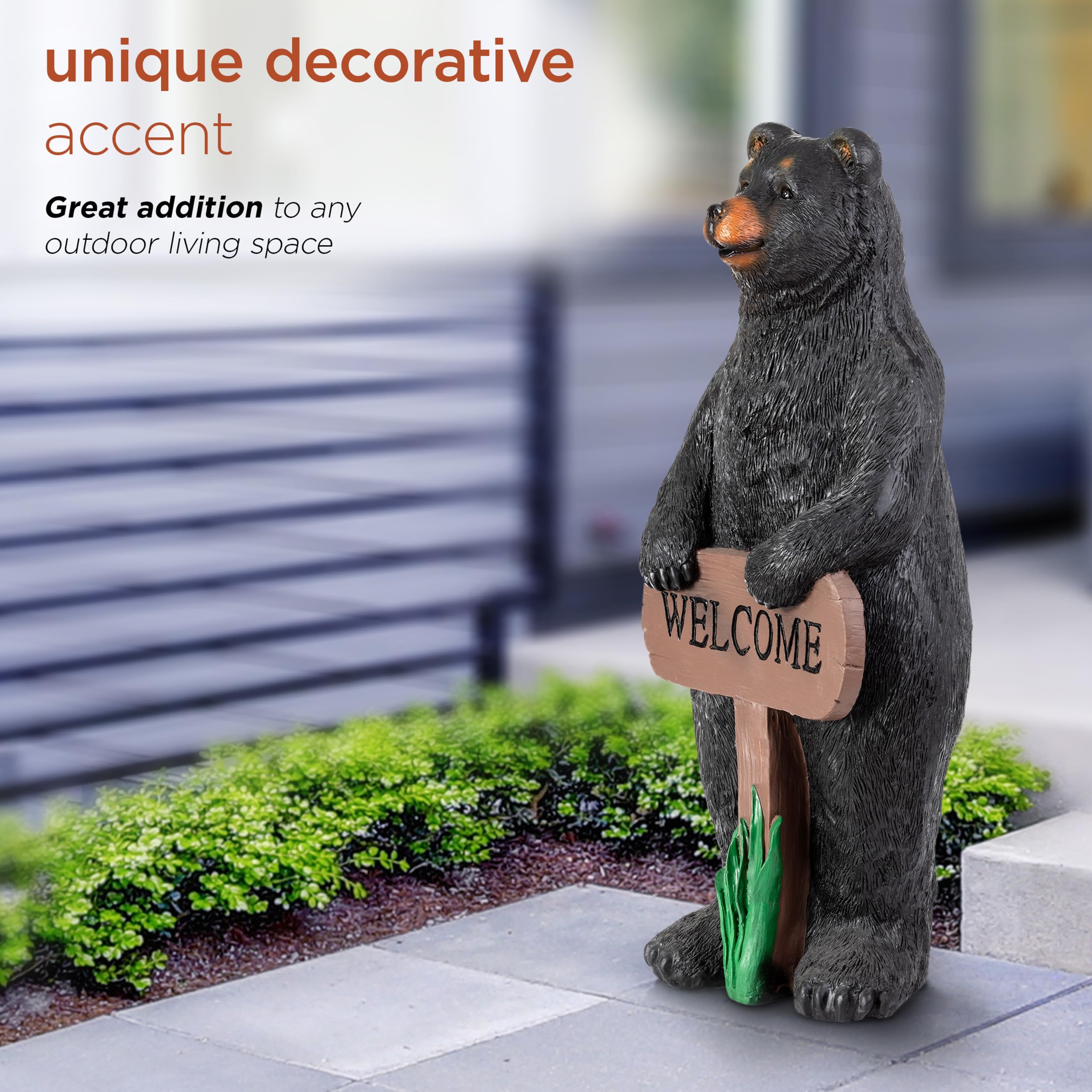 Alpine Corporation black bear side profile illustrating sturdy outdoor silhouette