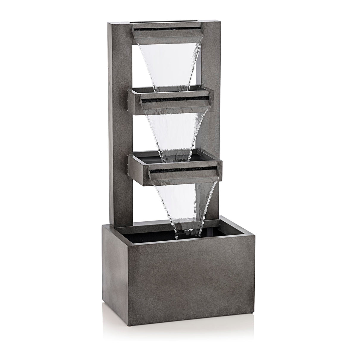 Alpine Corporation fountain front view showing modern focal point benefit