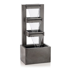 Alpine Corporation fountain front view showing modern focal point benefit
