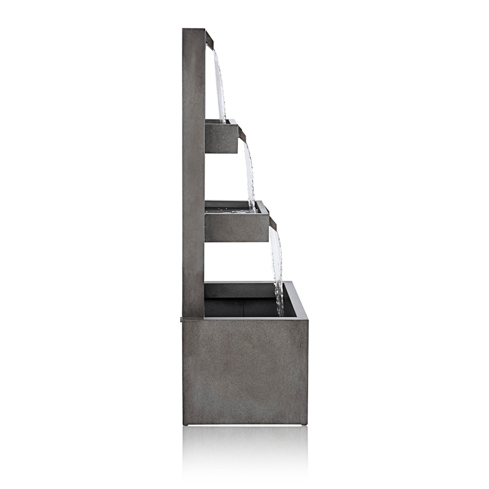 Alpine Corporation gray finish texture showing weather-resistant surface benefit