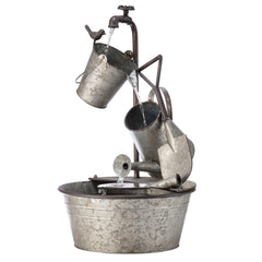 Alpine Corporation front view showing full fountain and rustic design, enhances curb appeal