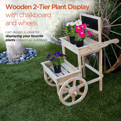 Alpine Corporation chalkboard detail with handwritten label, easy plant identification and charm