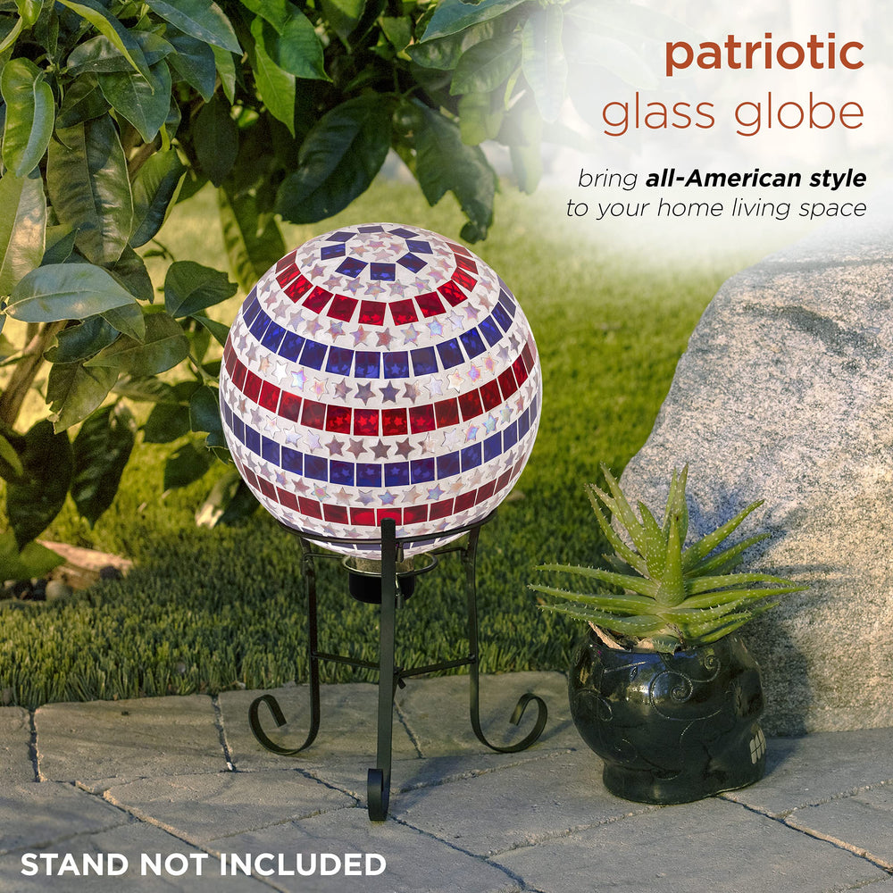 Alpine Corporation globe styled on an entryway table to boost curbside welcome