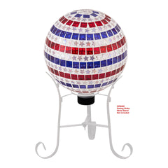 Alpine Corporation globe displayed on a metal stand to show elevated decorative impact