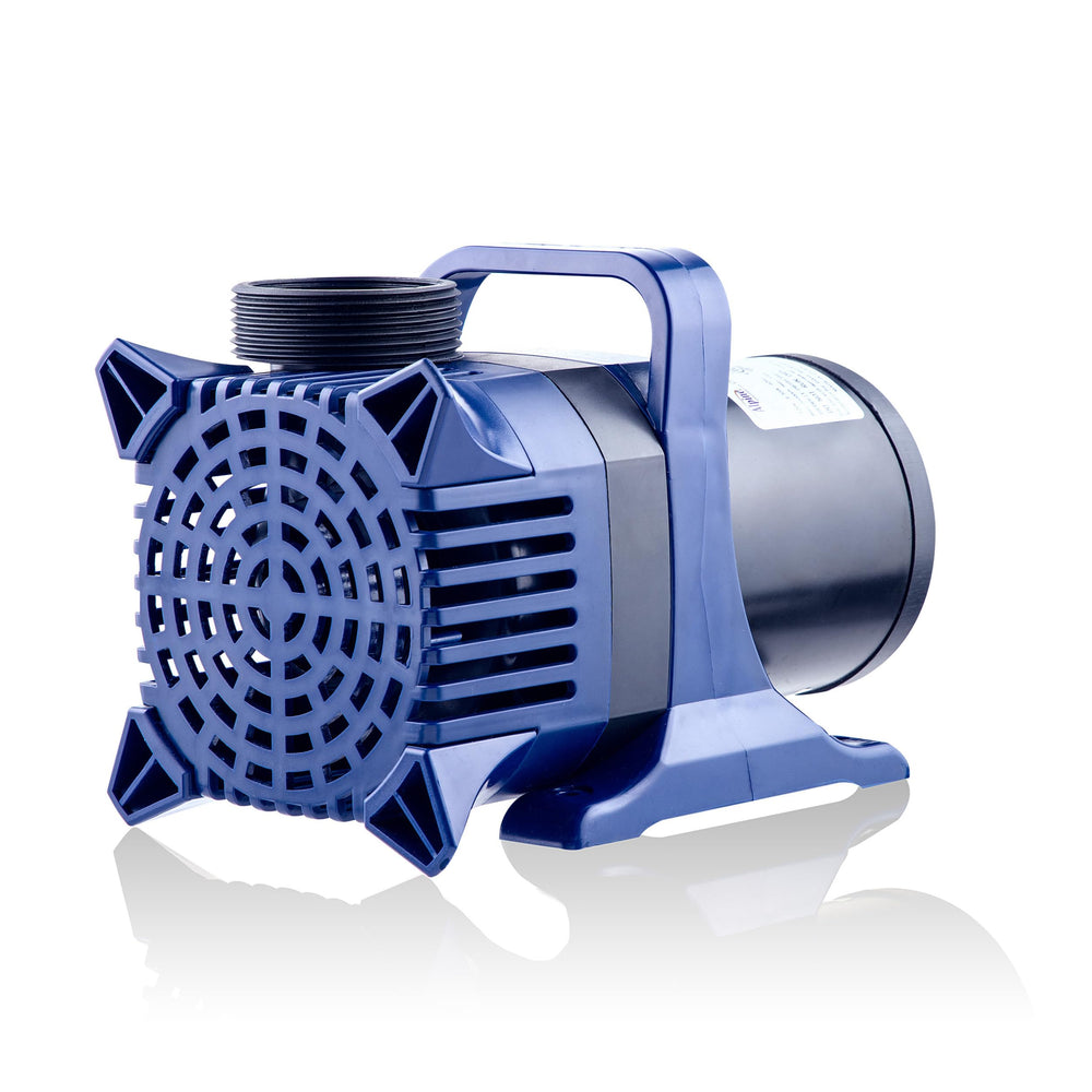 Alpine Corporation pump front view showing compact durable housing and quiet performance
