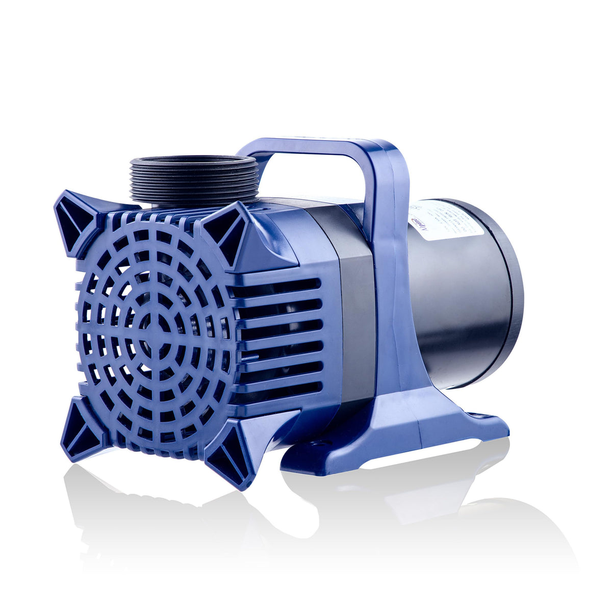 Alpine Corporation pump front view showing compact durable housing and quiet performance