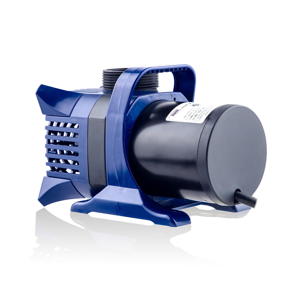 Alpine Corporation pump installed horizontally in a sump for versatile placement