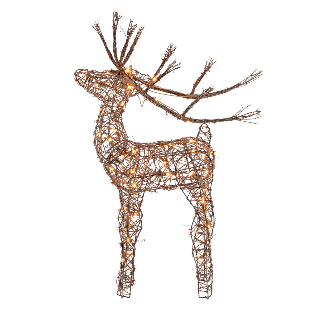 Alpine Corporation reindeer stakes laid out to show secure outdoor anchoring