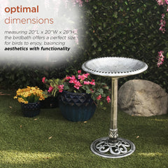 Alpine Corporation detailed close-up of scrollwork base highlighting decorative design