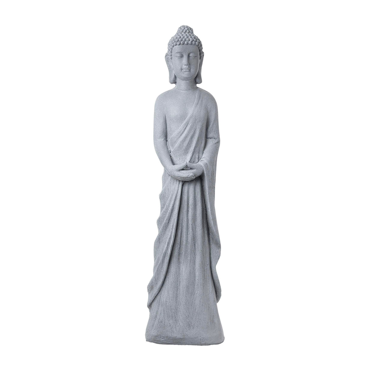 Alpine Corporation standing Buddha front view showing calming garden focal point