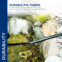 Alpine Corporation submerged tubing in pond demonstrating low visibility benefit