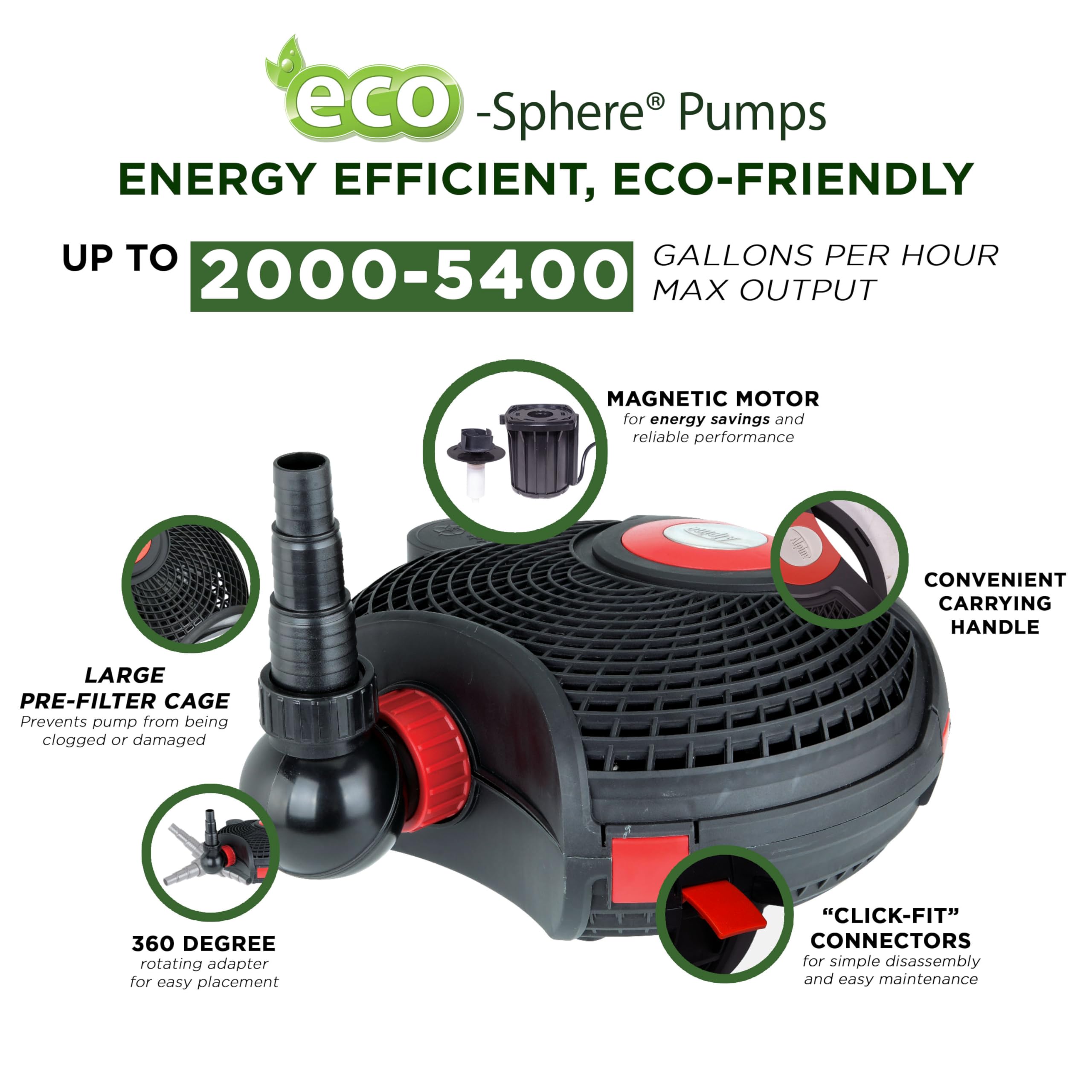 Alpine Corporation rotating hose adapter in use demonstrating flexible 360-degree plumbing alignment
