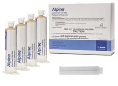 Alpine front packaging showing four 30 g tubes and professional roach control benefits