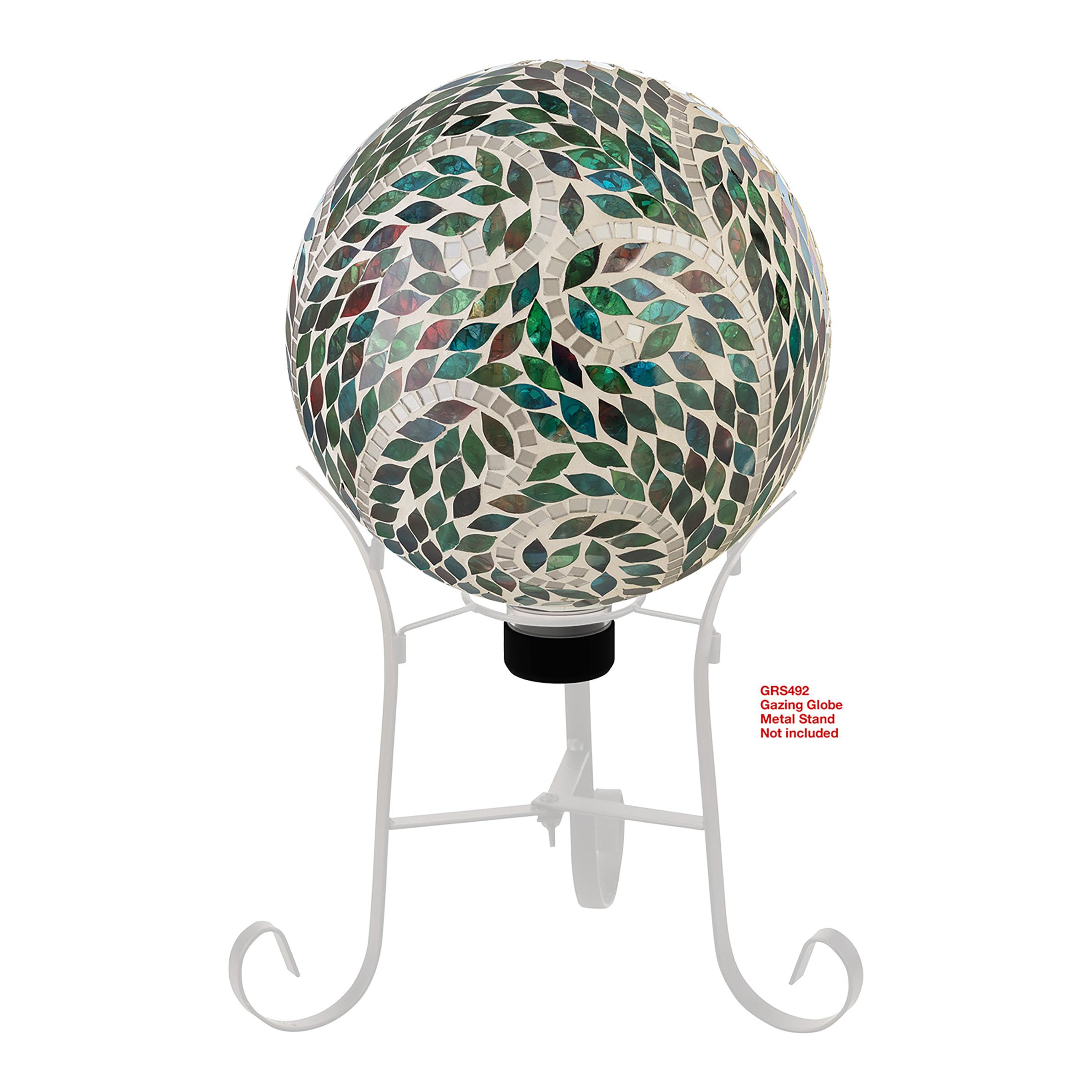 Alpine Corporation gazing globe on patio table as decorative lifestyle accent